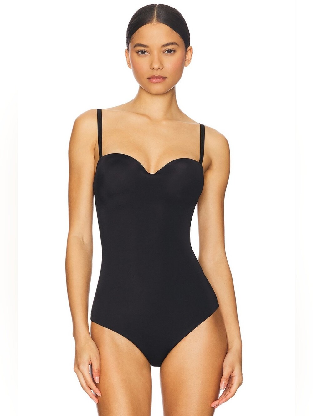 Revolve Wolford Mat De Luxe Forming String Bodysuit Black S/D